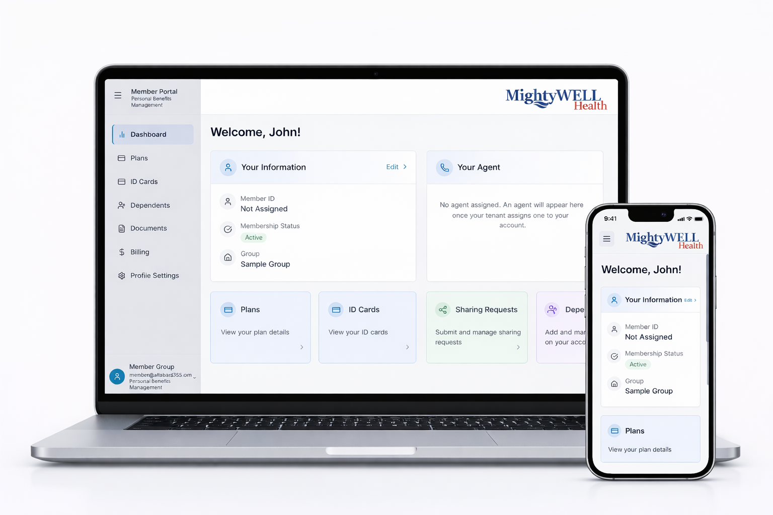 Member Portal Dashboard